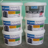 رنگ پلاستیک ساختمانی درجه یک 12 کیلویی برند milpaint